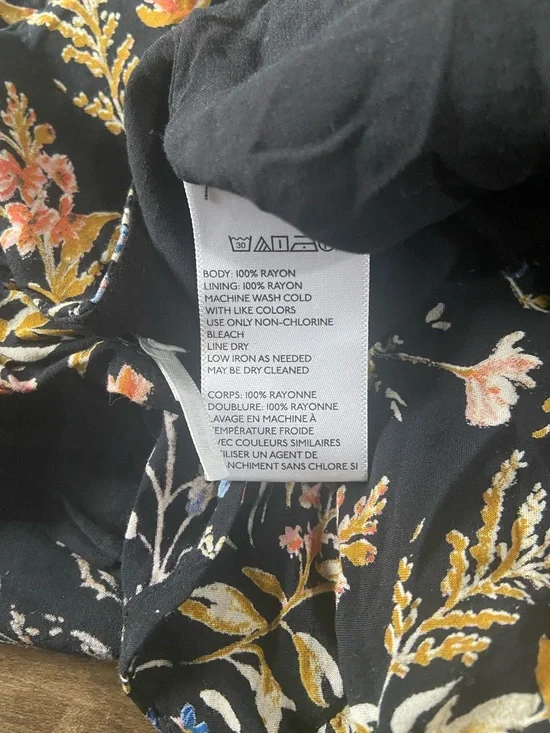 Kimchi Blue Black Floral Ruffle Shorts with Blue and Pink Accentst - Picture 3 of 10